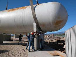 Removing the Lid with Crane