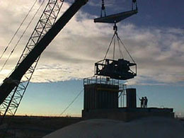 Removing the Lid with Crane
