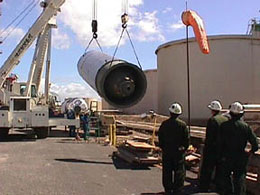 Removing the Lid with Crane