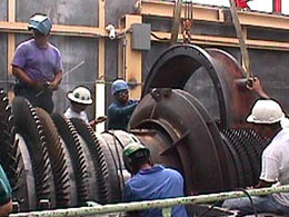 Removing the Lid with Crane